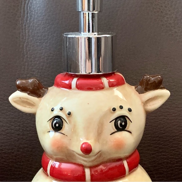 Johanna Parker Christmas Reindeer Ceramic Soap Dispenser - Picture 3 of 13